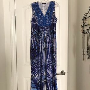 Dark blue maxi dress